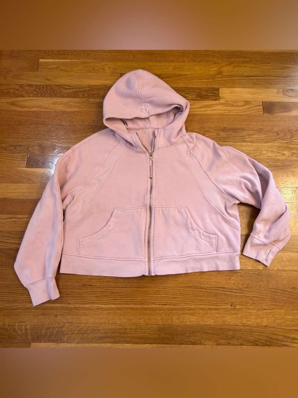 Lululemon Scuba Oversized Full-Zip Hoodie Pink Haze / Rose Gold - Size XL/XXL